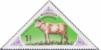 (1977-032a) Сцепка тет-беш (2 м) Монголия "Тур "    Доисторические животные III Θ
